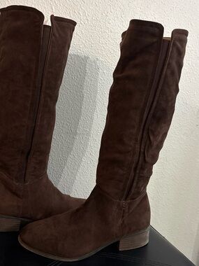 Target Dark Brown Over-the-Knee Suede Boots